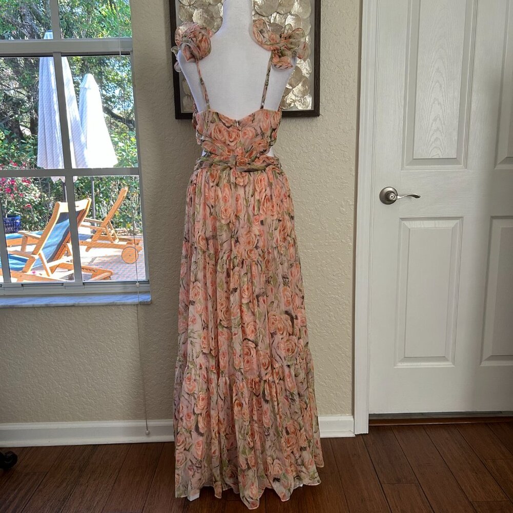 NWOT Anthropologie Fritillaria Floral Maxi Dress - Picture 8 of 9
